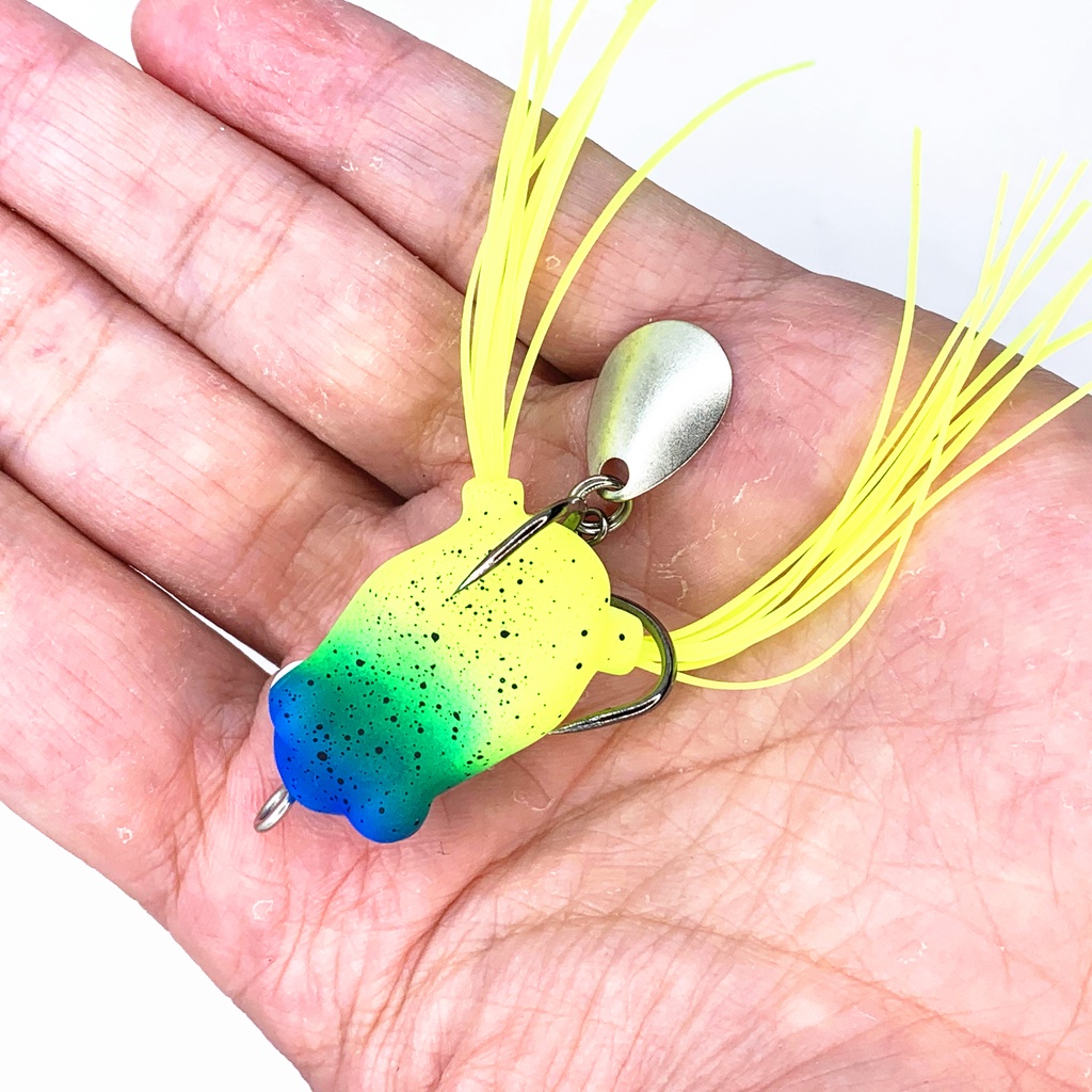 1Pcs Mồi Câu Cá Mềm Hình Ếch Sấm Sét 3cm 4.2g Frog Fishing Lure Bait Tackle