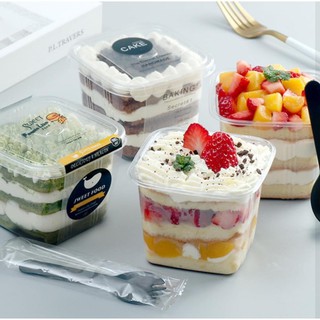 Hộp nhựa đựng bánh Mousse 10 hộp