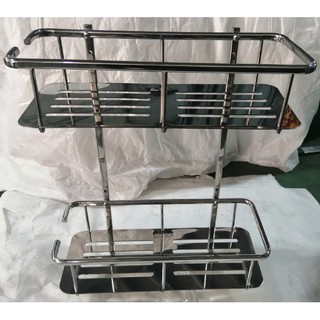 KỆ INOX ĐA NĂNG 2 TẦNG,ĐỂ XÀ BÔNG , ĐỂ KHĂN TẮM ,ĐỂ LY , ĐỂ XÀ PHÒNG
