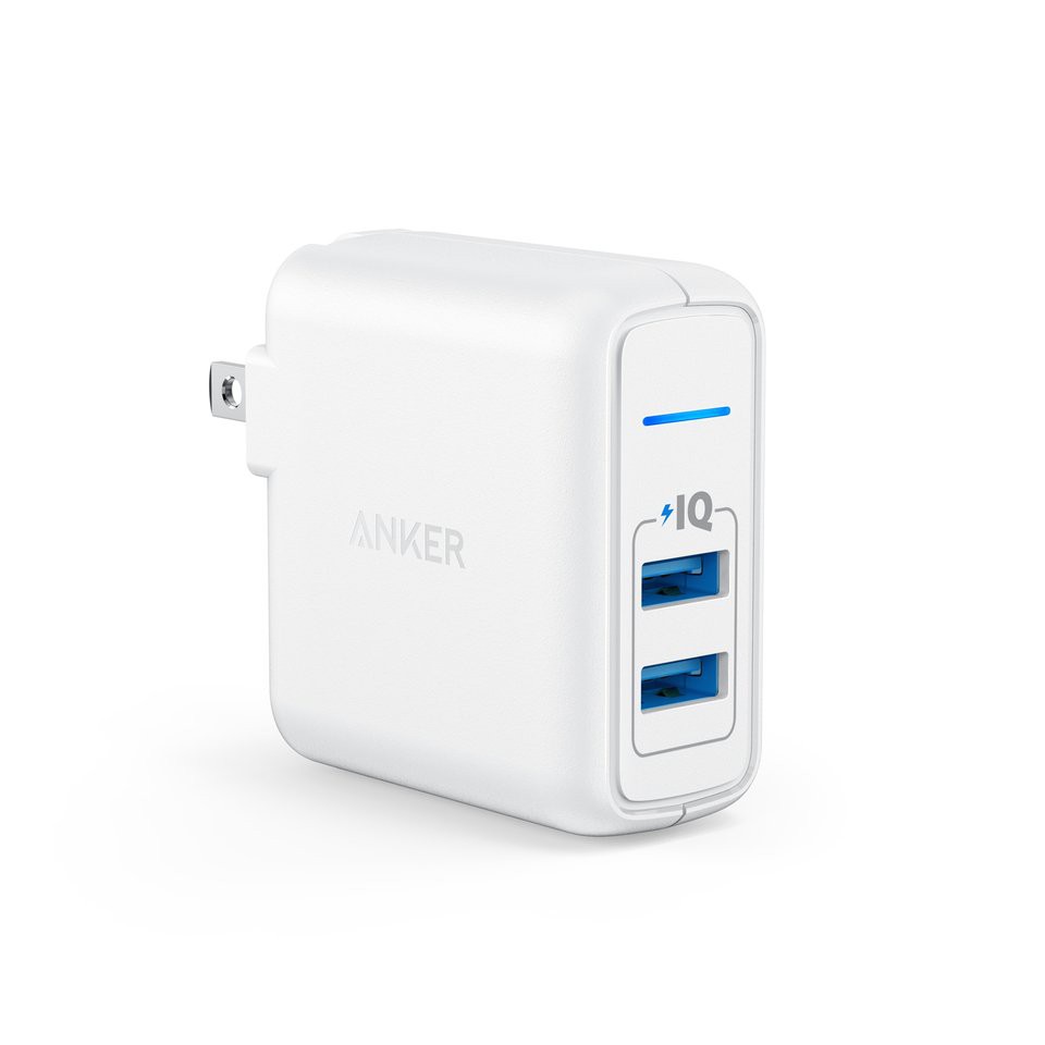 Sạc 2 cổng ANKER PowerPort Elite 2 24w - A2023