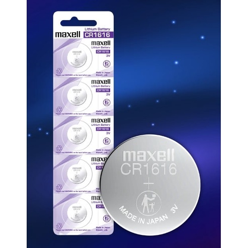 Pin chính hãng Maxell CR1616 Lithium 3V - Made In Japan dành cho đồng hồ, máy tính, smartkey, thiết bị điện tử...