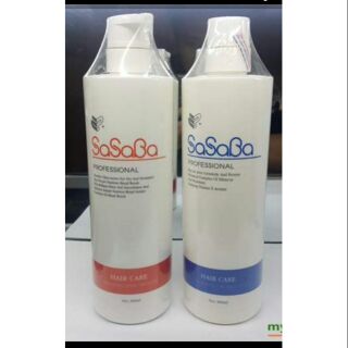 Cặp Dầu Gội Dầu Xả  Phục Hồi Hư  Tổn Sasaba Nhật (800ml) x 2
