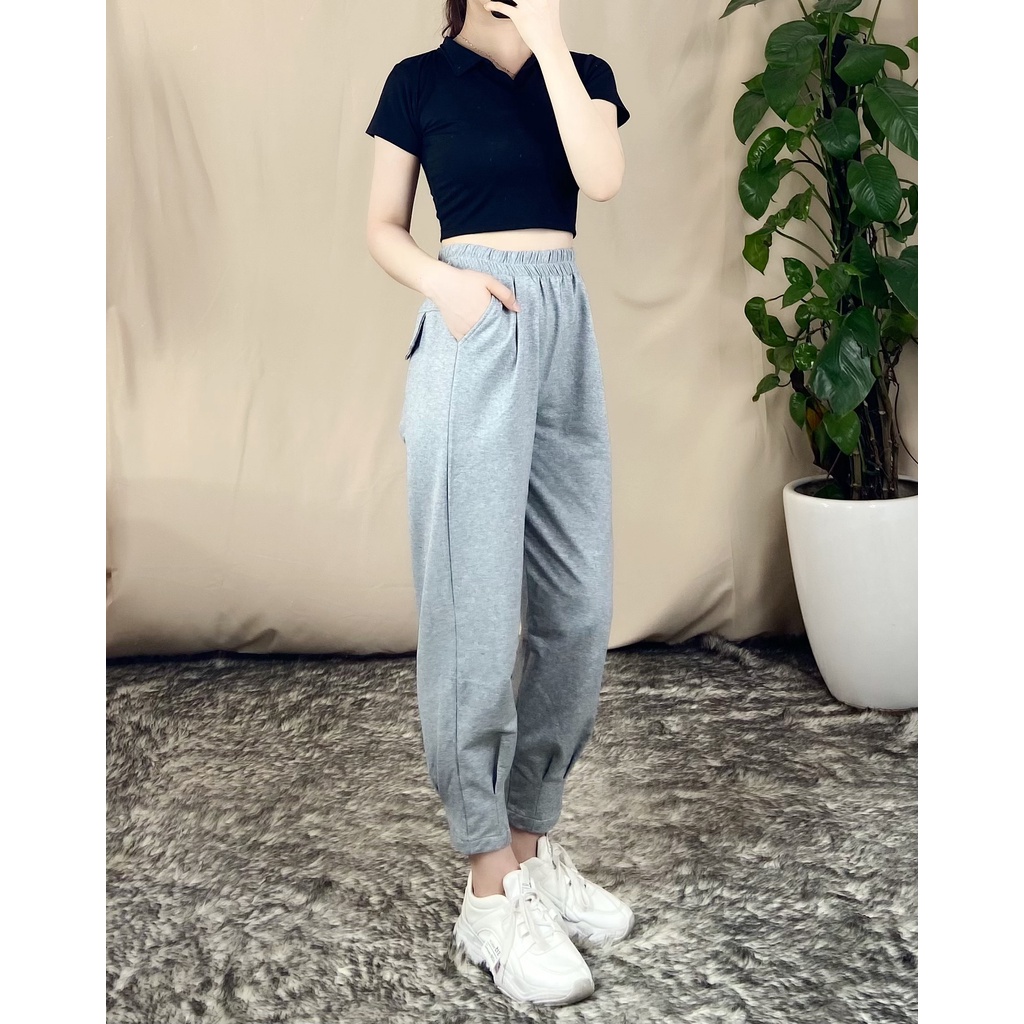 Quần jogger ống bó BASIC ulzzang_Chất umi hàng đẹp 457