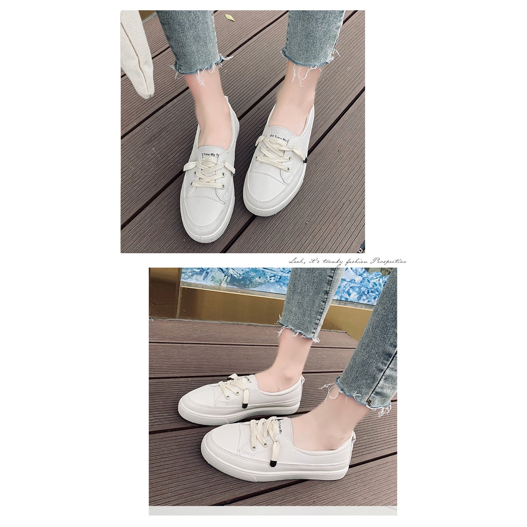 Giày thể thao nữ đế bằng giá rẻ giày sneaker nữ trắng slipon ulzzang cao cấp hot trend AZUKA - E2 | BigBuy360 - bigbuy360.vn