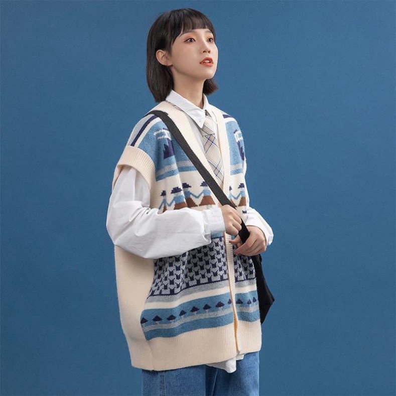 Áo Gile Len Hàn Hình Người, Áo Len Quảng Châu Vải Mềm Siêu Hót Form Cực Xinh | BigBuy360 - bigbuy360.vn