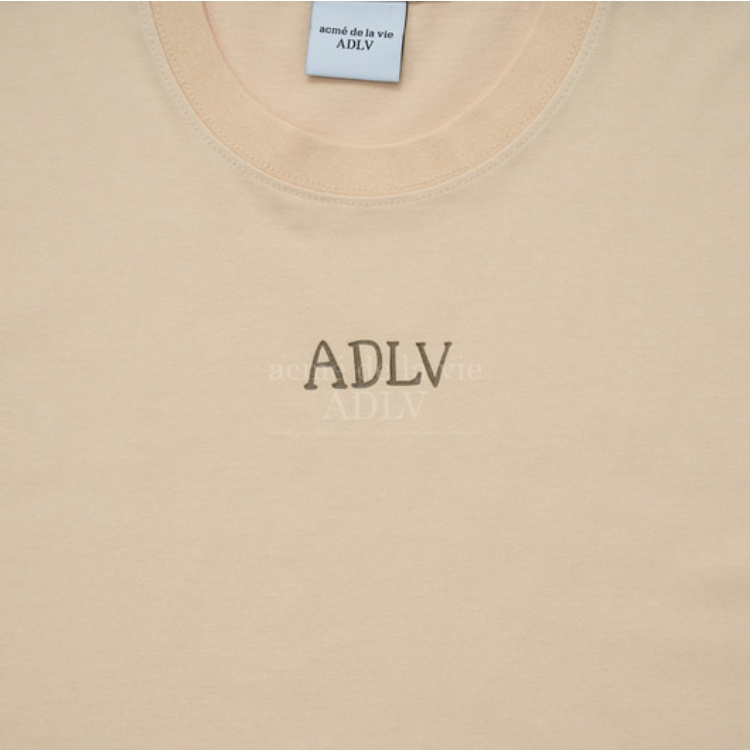 Áo Thun ADLV Glossy Basic - Áo Phông Nam Nữ Local Brand Màu Đen, Be Cotton Co Giãn 2 Chiều  - SUTU