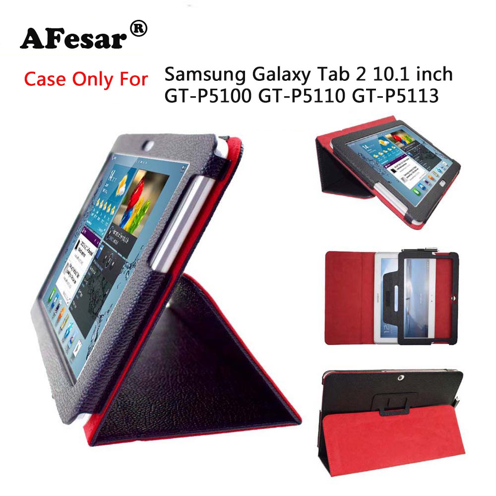 Bao da Pu đơn giản cho máy tính bảng Samsung Galaxy Tab 2 10.1 Inch GT-P5100 P5110 P5113