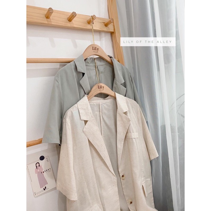 Blazer 2 túi nắp ( còn xanh)