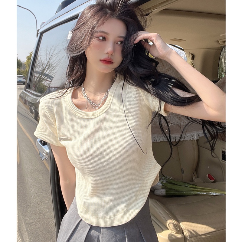 Áo Thun Tay Ngắn Dáng Ôm Thời Trang Mùa Hè Dành Cho Nữ