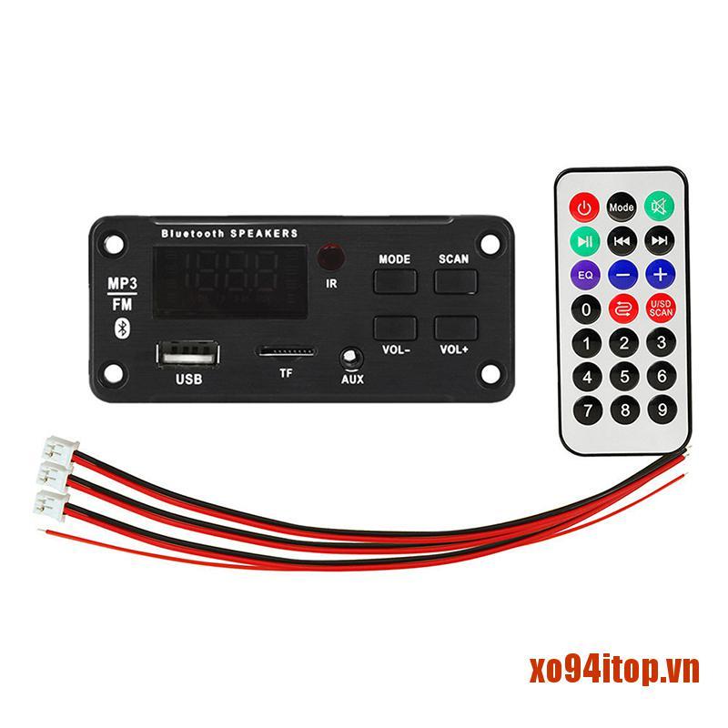 XOTOP Amplifier MP3 Decoder Board Color Screen Car MP3 Player USB Recording Modu