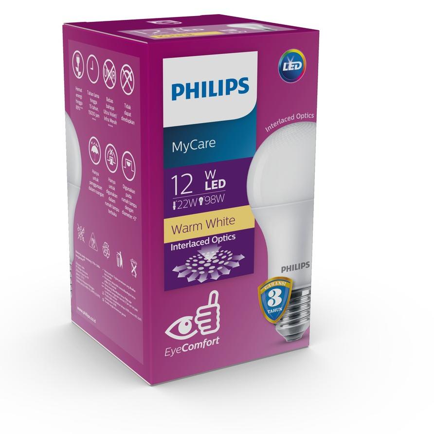 Đèn Led Philips MyCare 12W E27 3000K 230V Màu Vàng Chất Lượng Cao