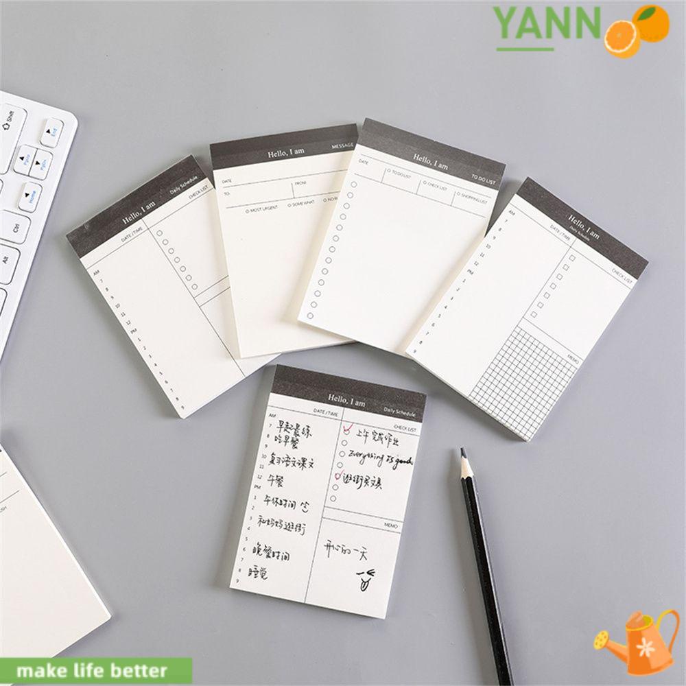 Sổ Ghi Chú Lập Kế Hoạch Trong Tuần Tiện Lợi Yan1