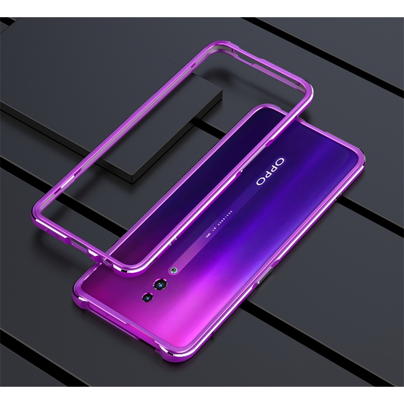 Ốp điện thoại khung kim loại giáp lót mềm cho OPPO Reno 10X Zoom /Reno 5 6 7 Pro