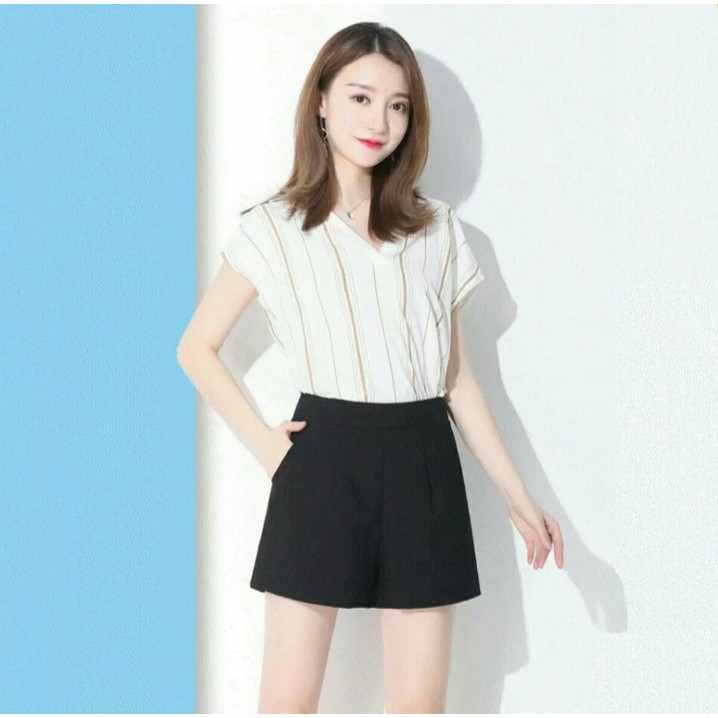 Quần short lưng cao