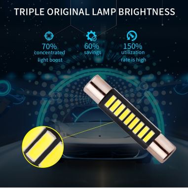 Bóng đèn trần ô tô 28mm 29mm 31mm LED T6 (B6.0) 4014 ô tô xe hơi