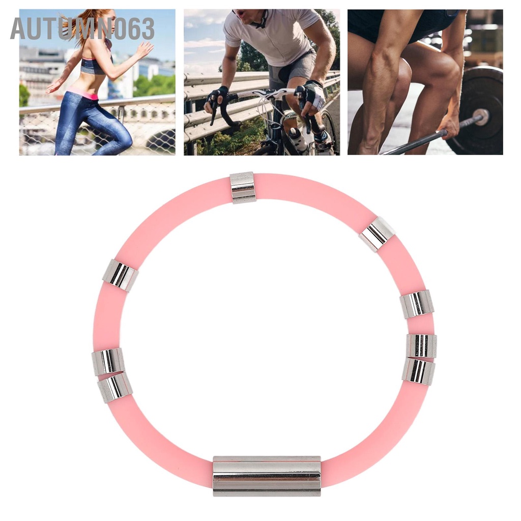 Autumn063 Dây đeo cổ tay chống tĩnh điện 8 vòng màu hồng không thấm nước có thể giặt được Thoải mái silicon cho mùa đông chạy bộ