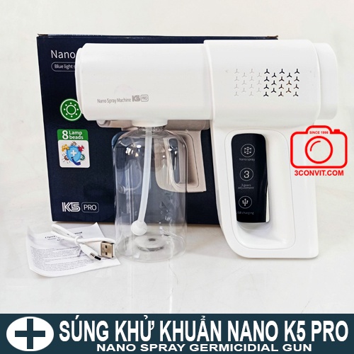 Súng cầm tay phun sương khử khuẩn Nano K5 Pro