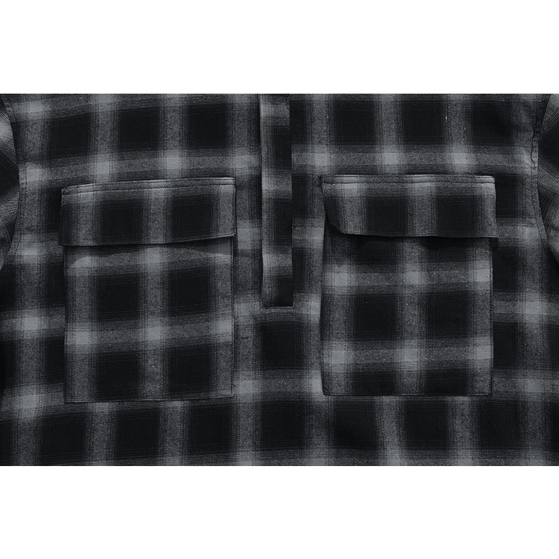 FEAR OF GOD FOG Season 6 Mainline Henry Collar Half Open Button High Street Loose Short Sleeve Plaid Shirt