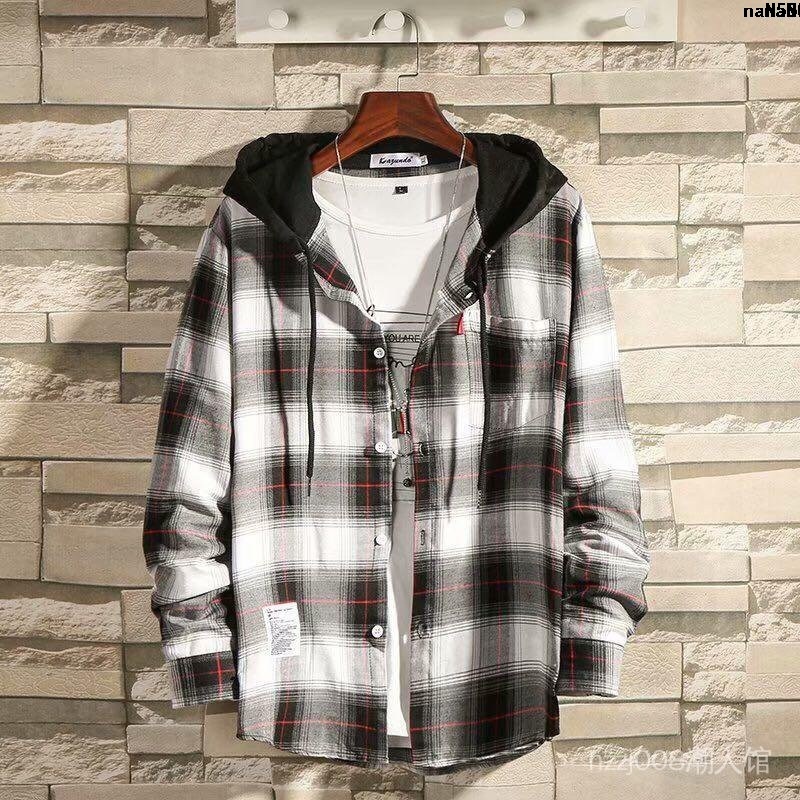 Phong Cách < Áo Khoác Hoodie Dáng Rộng Mỏng Kẻ Caro Đơn Giản Hợp Thời Trang Mùa Xuân Cho Cặp Đôi Nam Và Nữ