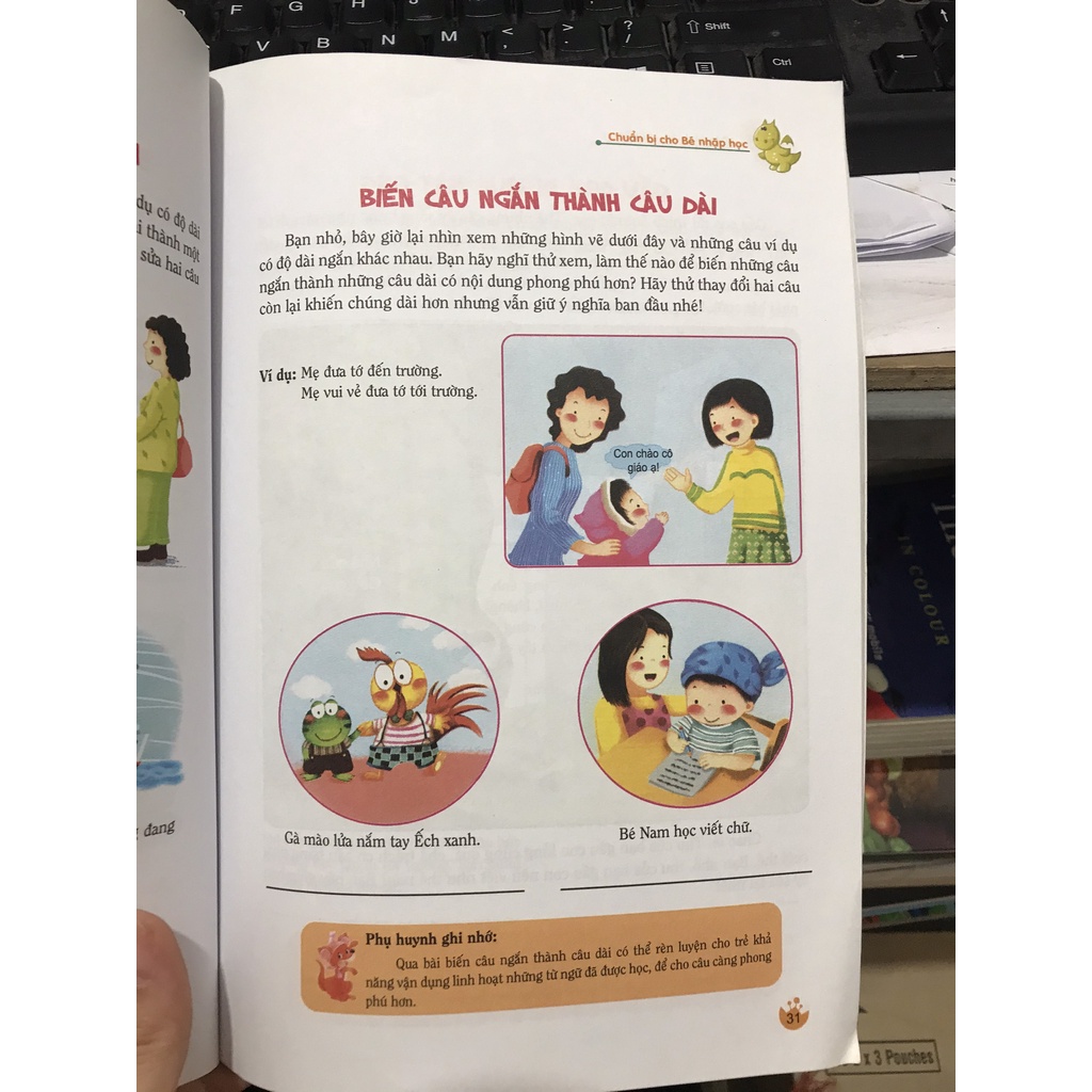 Sách - Chuẩn bị cho bé nhập học : Nhìn hình kể chuyện