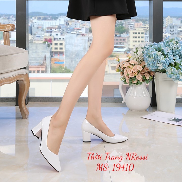 Giày cao gót  công sở gót vuông sang trọng có size lơn 40 41 42 43 44