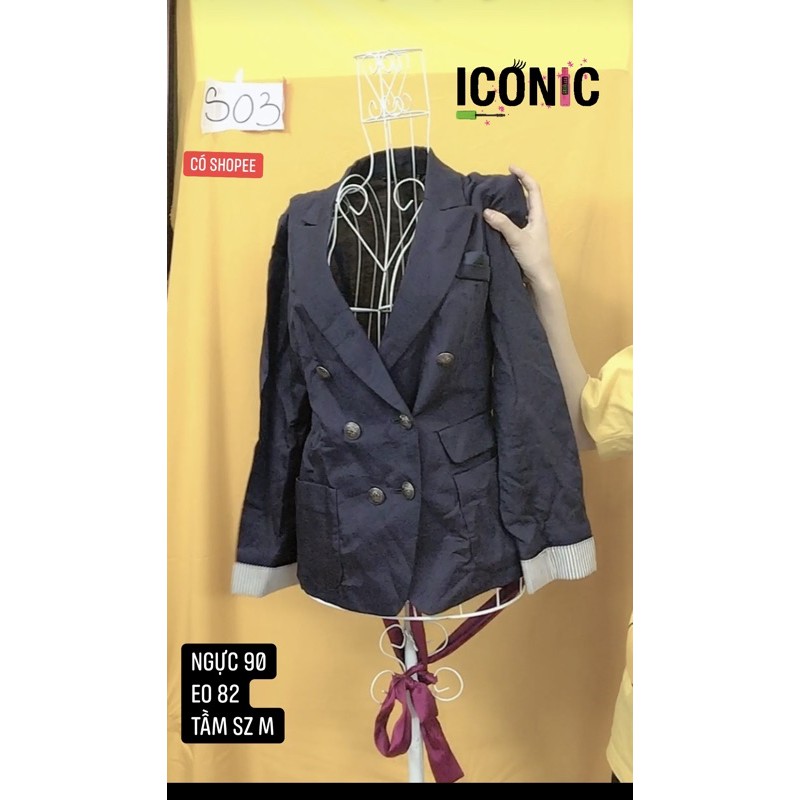 [Mã FAXANH1505 giảm 10K đơn 50K] áo khoác vest nhiều nút size M.S03