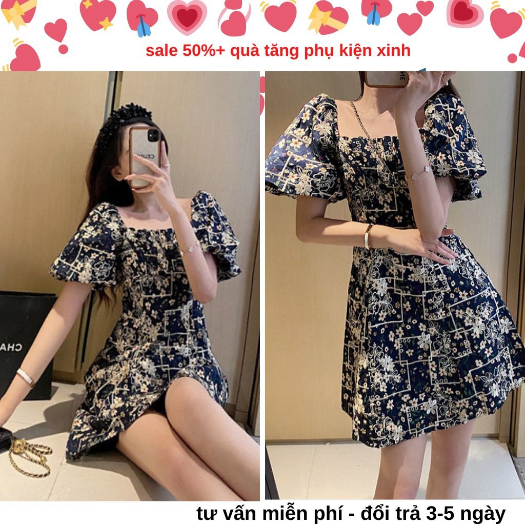 Đầm hoa ,váy chữ a cao cấp TÍT_FASHION size m l xl