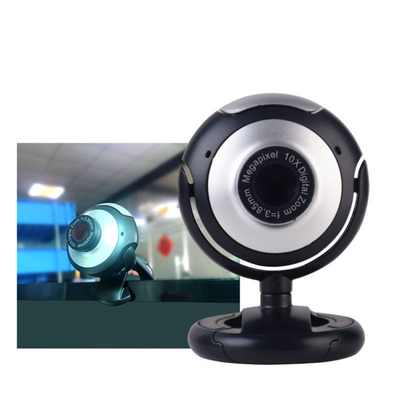 Webcam Usb Xoay 360 Độ Kèm Micro Thông Dụng Cho Máy Tính / Laptop