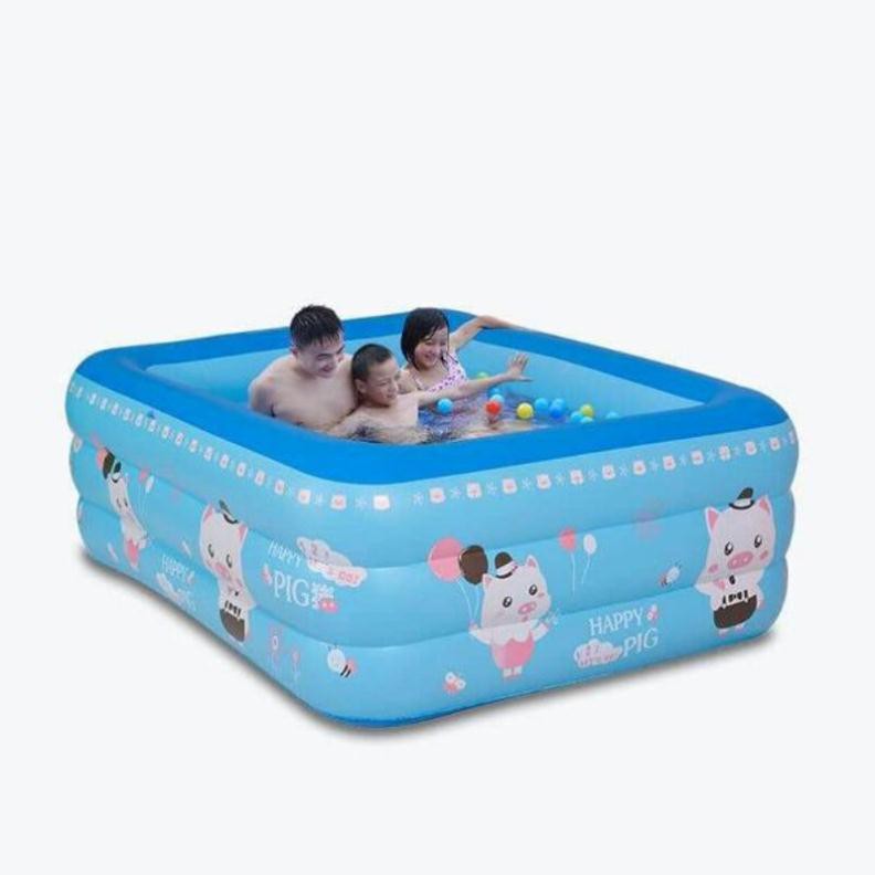 [Tặng bơm điện wenbo] Bể bơi 3 tầng đa năng cho bé 1m3