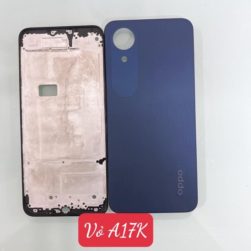 VỎ BỘ OPPO A17K - LƯNG BỘ OPPO A17K - NẮP PIN OPPO A17K CÓ KHUNG SƯỜN