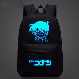 Balo Conan đi học đi chơi nam nữ vải dù dạ quang phát sáng