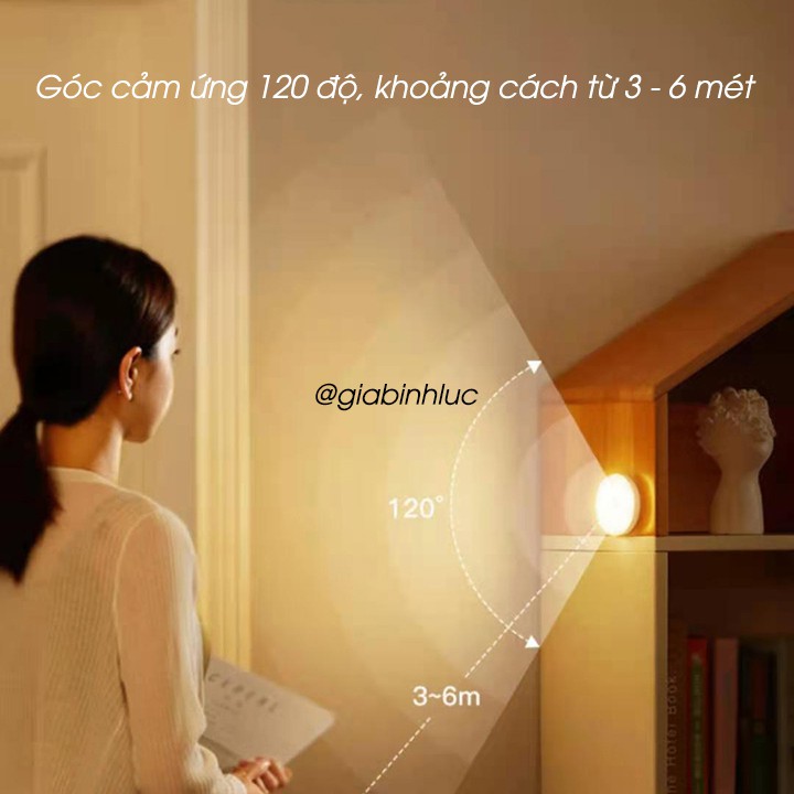 Đèn ngủ cảm ứng chuyển động sạc pin tích điện dán tường nam châm tiện lợi,đèn led cảm ứng chuyển động - [Louttaine]