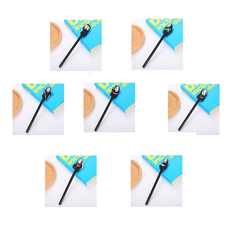 Nhân vật Anime Sáng tạo Anime Gel Bút 0,5mm Mực đen Sinh viên Văn phòng phẩm Đồ dùng văn phòng