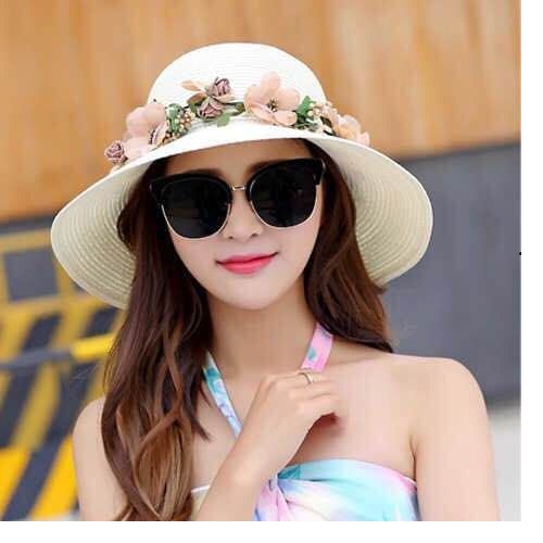 Mũ đi biển Viền Hoa ( Mẫu 03)