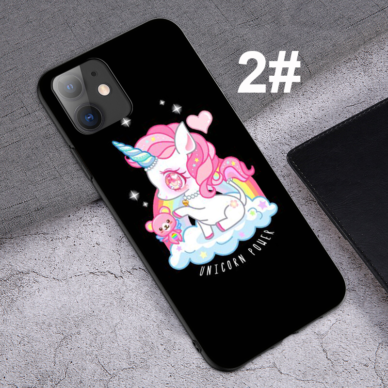 iPhone XR X Xs Max 7 8 6s 6 Plus 7+ 8+ 5 5s SE 2020 Casing Soft Case 52LU flower Unicorn mobile phone case