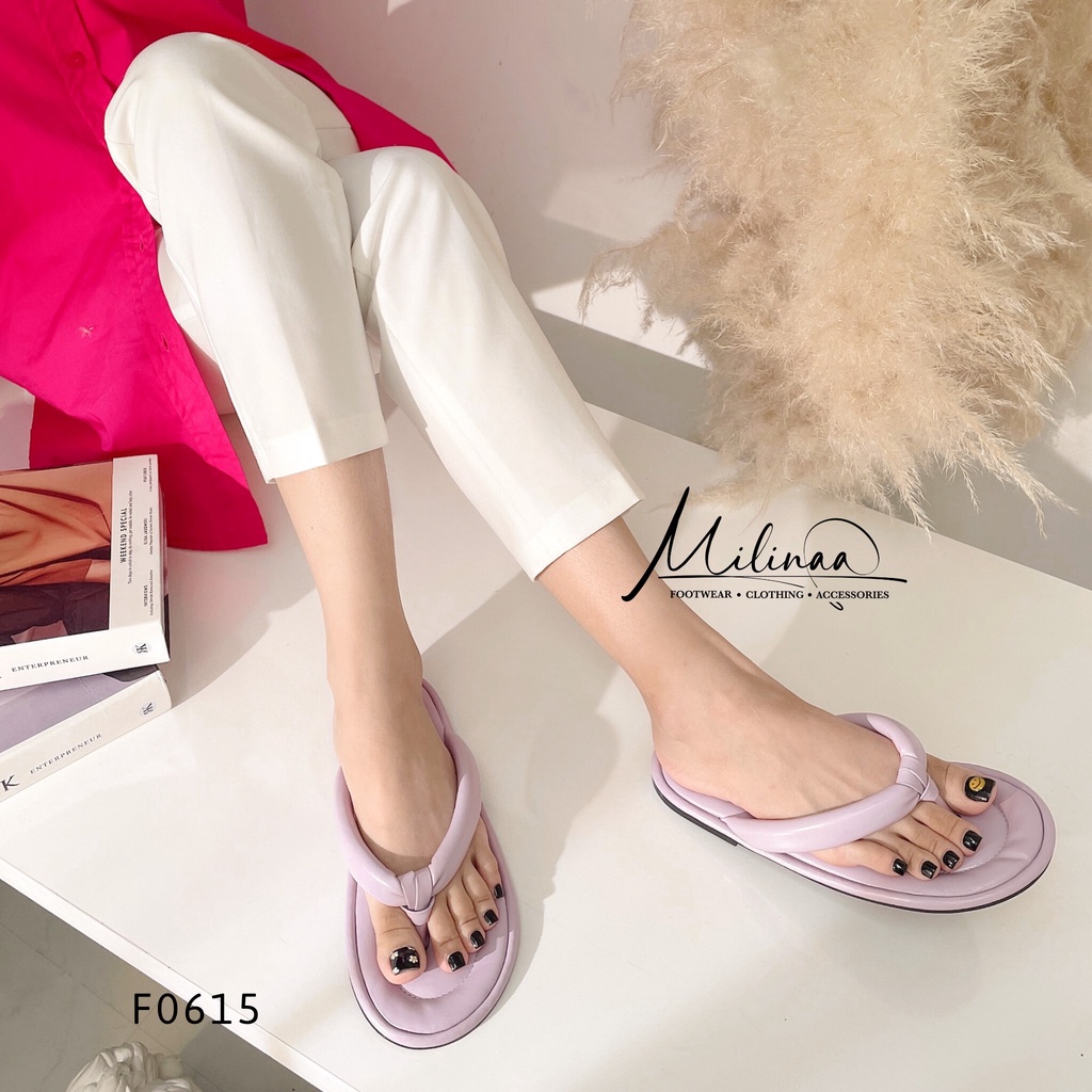 DÉP NỮ ĐẾ BỆT QUAI KẸP Ú DẠNG PHAO HÌNH CHỮ V THOẢI MÁI ÊM CHÂN PHONG CÁCH HÀN QUỐC F0615