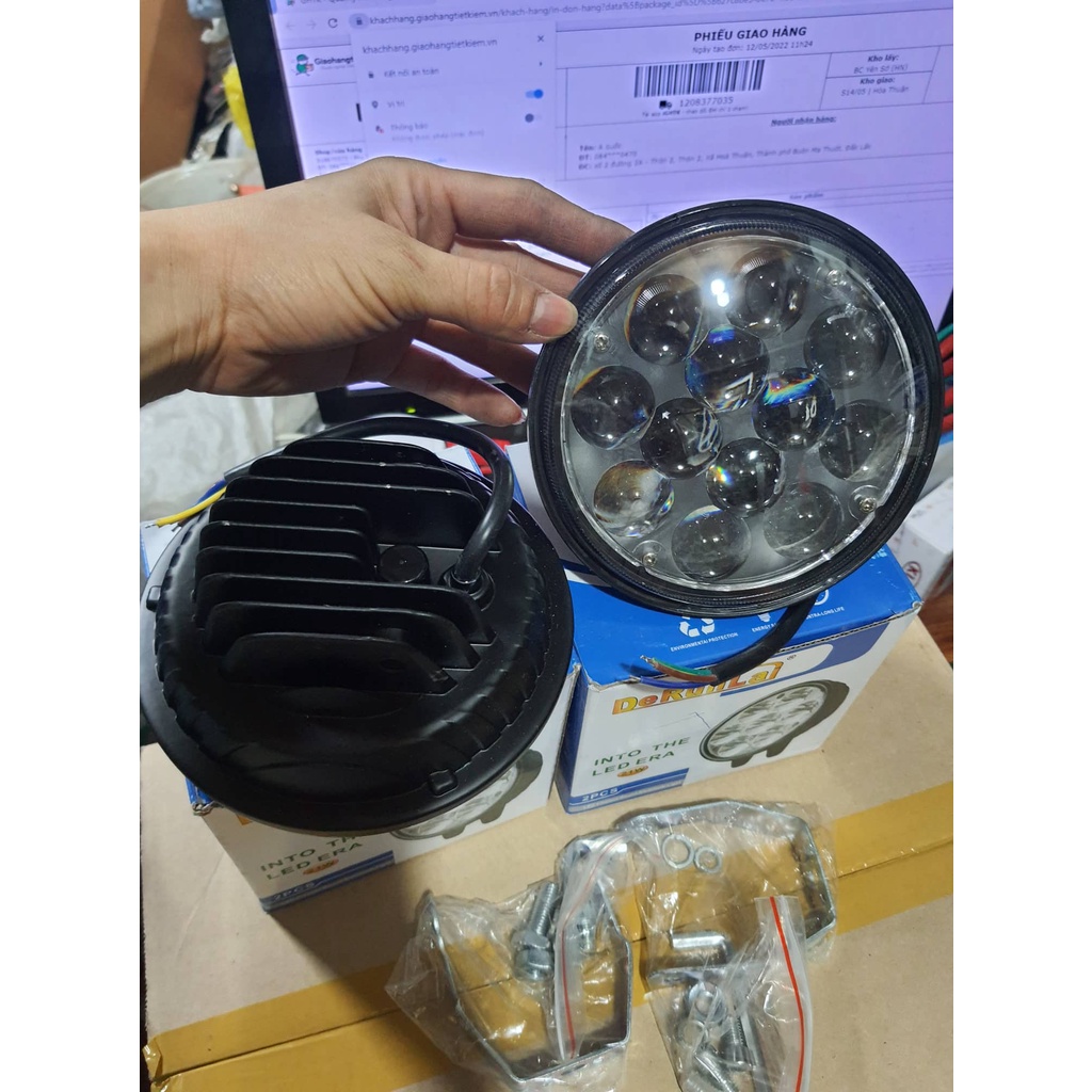 Đèn led gầm hyundai 3t5, đèn trợ sáng hd65,hd72,hd99, hd800,110s .. chung 12v, 24v1t + 1t25 đời 97 runlai
