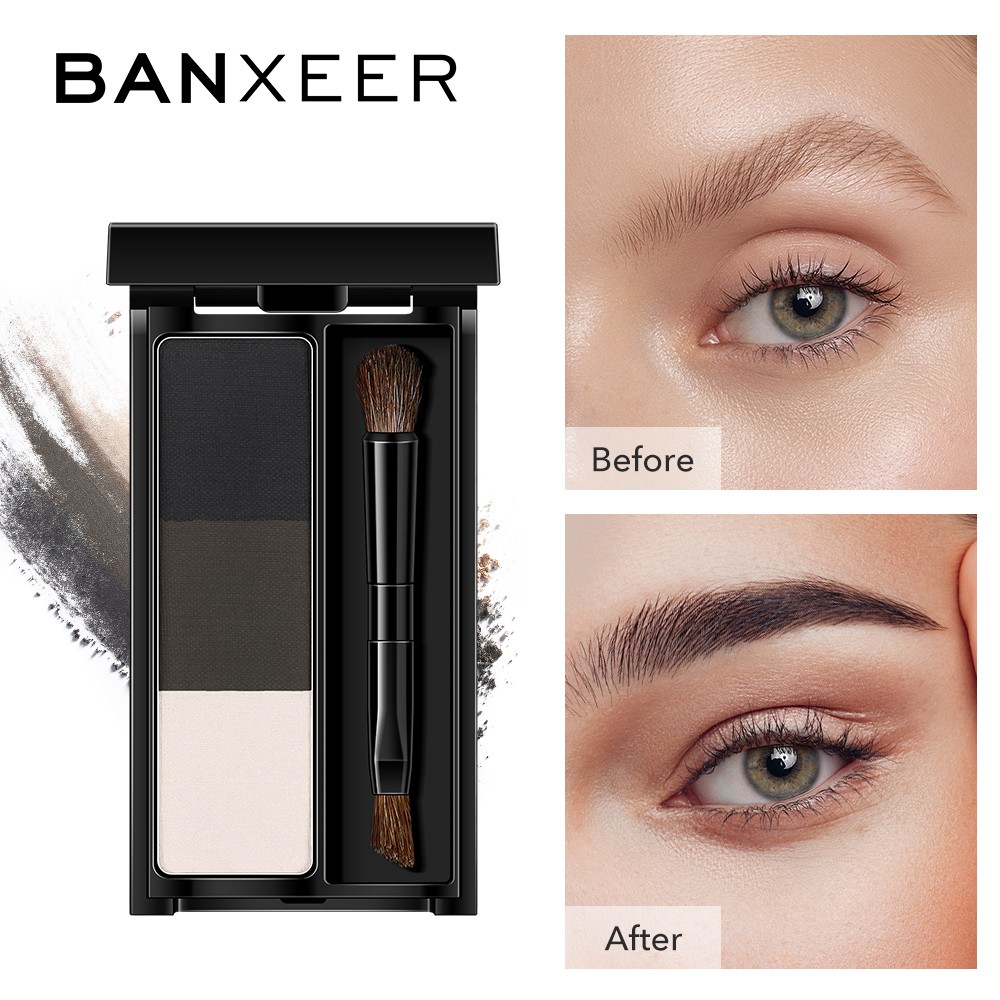 Phấn Kẻ Lông Mày BANXEER 3 Màu Không Thấm Nước Lâu Trôi 28g | BigBuy360 - bigbuy360.vn