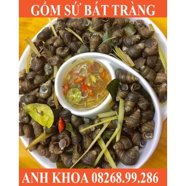 Đĩa xoắn hình hoa - Gốm sứ Bát Tràng Anh Khoa