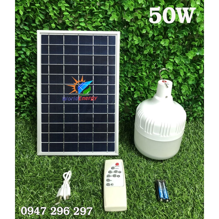 Đèn led búp năng lượng mặt trời 50w
