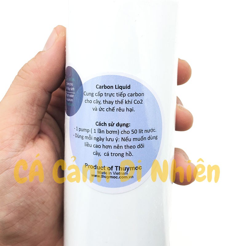 Bình xịt CO2 dạng nước Carbon Liquid Thủy Mộc 250 ML cho hồ thủy sinh