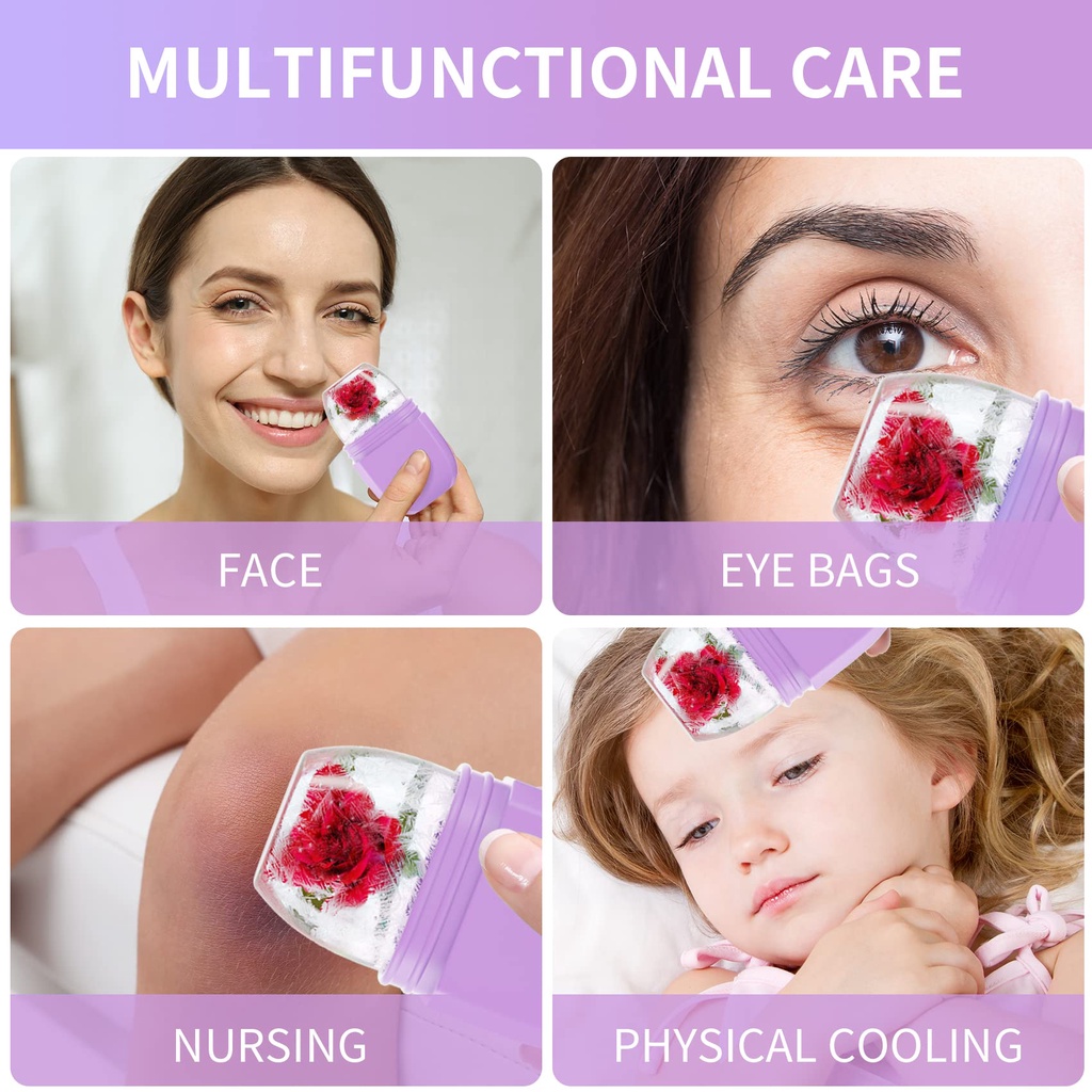 Dụng cụ bóng lăn đá lạnh Foreverlily massage điều dầu chăm sóc da mặt tiện lợi