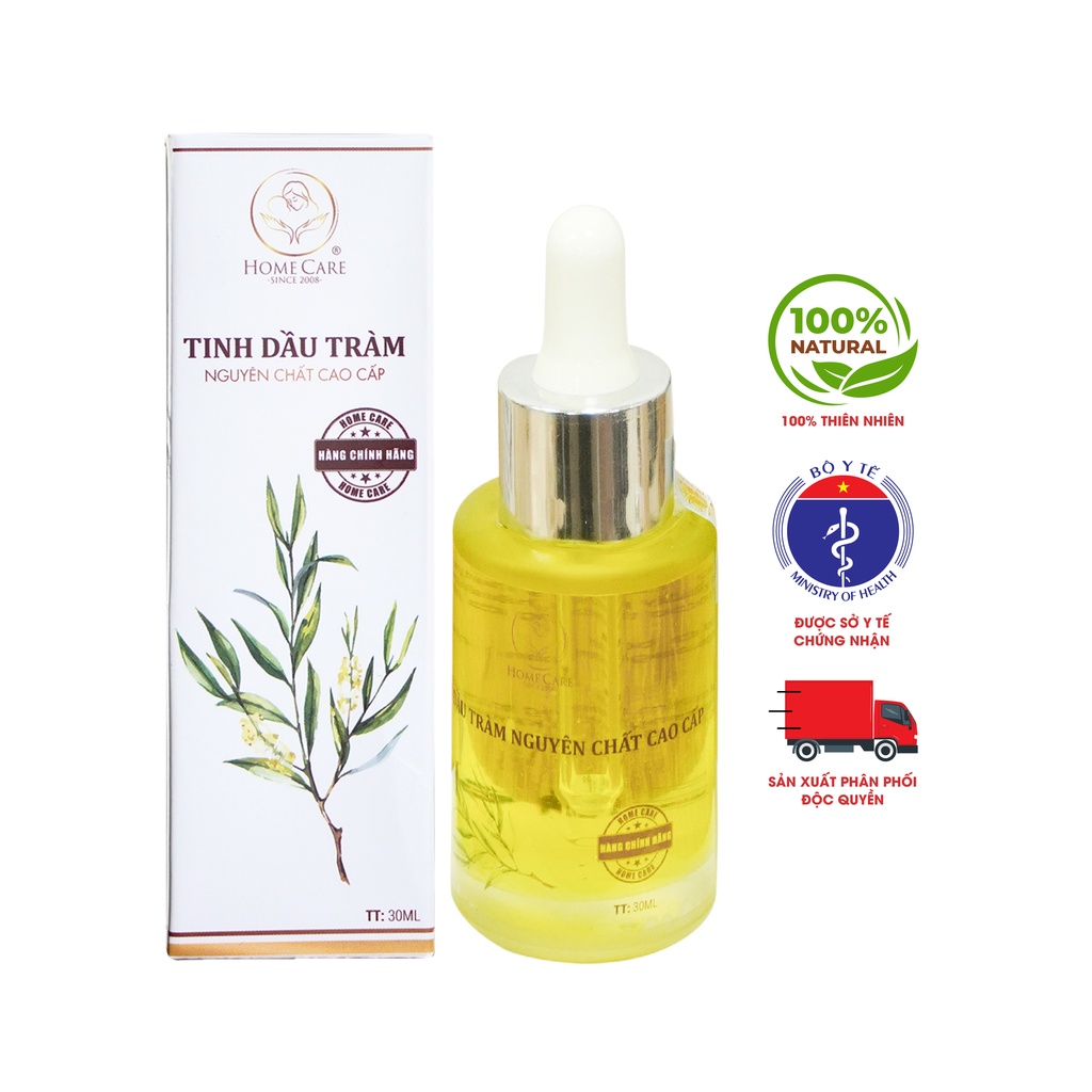 Tinh dầu tràm nguyên chất 100% Home Care giữ ấm tránh gió, xua đuổi côn trùng, bảo vệ hệ hô hấp cho bé và gia đình