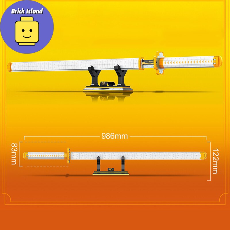 Đồ Chơi Lắp Ráp Mô Hình Thanh Kiếm Katana Nichirin Của Zenitsu Kimestu no Yaiba - Brick Island
