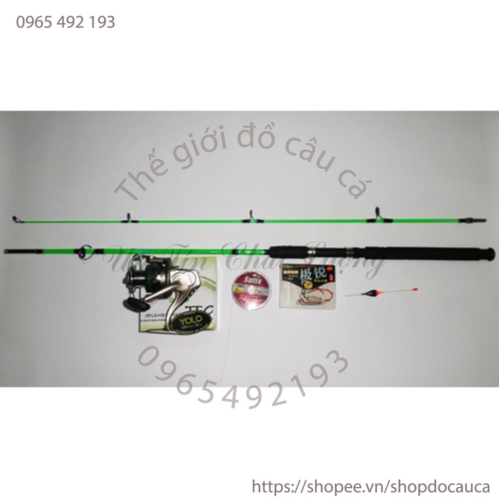 bộ cần câu cá lan cer 2,1m ( rẻ vô địch )