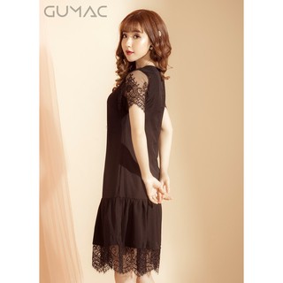 Đầm suông phối ren GUMAC MS03906