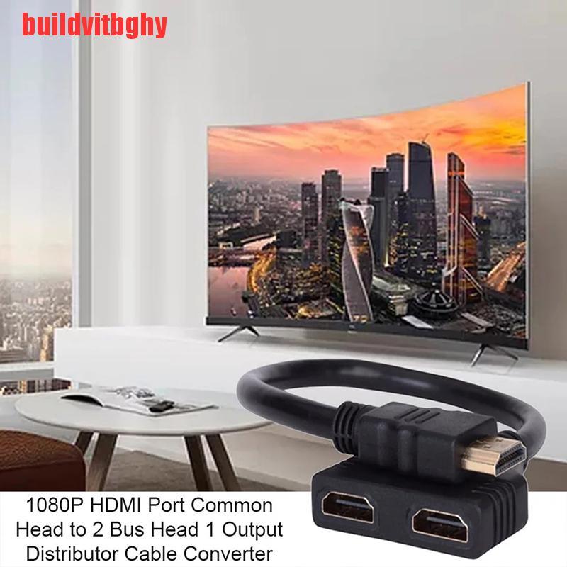 (Mua-Code) Cáp Chuyển Đổi Hdmi 2 Cổng Chữ Y 1080p Hdmi V1.4 Male Sang Female