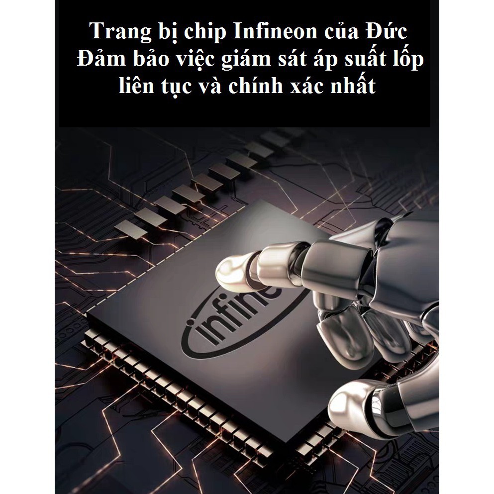 Cảm biến áp suất lốp Steelmate E3 / E3W van trong &amp; van ngoài, chuẩn ZIN, full box