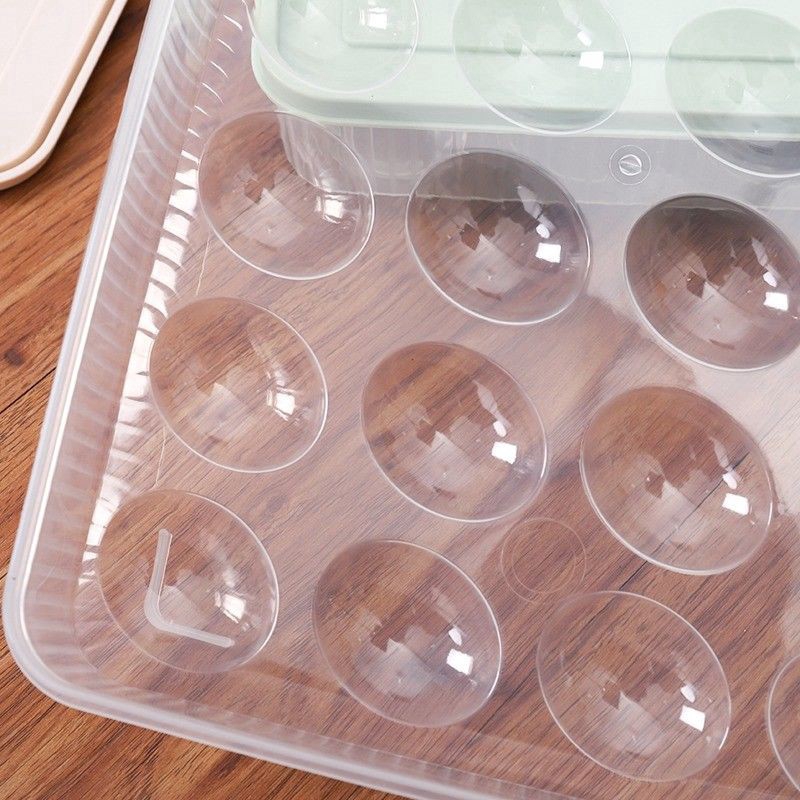 Hộp đựng trứng bằng nhựa gồm 24 ô để bảo quản trong tủ lạnh