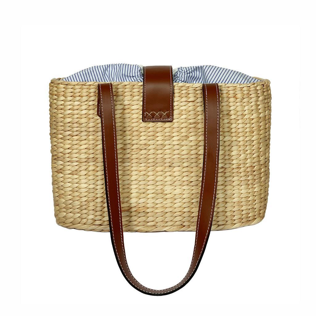 Túi Lục Bình Quai Da Square Basket Bag Thời Trang Nữ Chu Du - Size Trung